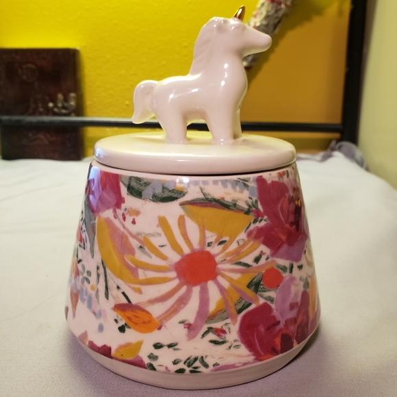 Opal House Other - Unicorn Canister Target Opal House Floral Ceramic
